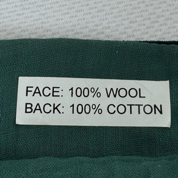 Vintage Christmas Stocking Wool Tapestry Holiday Design Cotton Velvet Back 19" - Picture 6 of 8